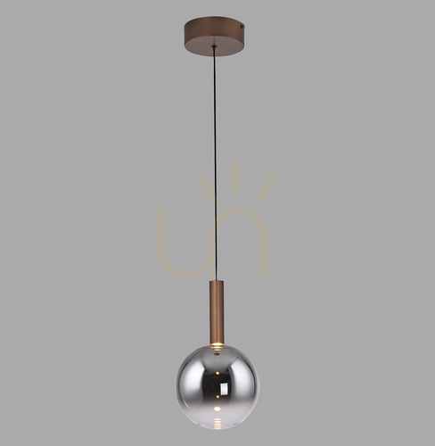 Verifica Lampa suspendată BOWL 2284-23, maro, 1xLED