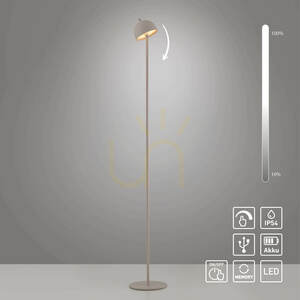 Lampa de podea BELLIS 19245-39, bej, 1xLED small 1