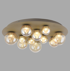 PURE POPUP 6588-97 Lampa de tavan, maro, 11 LED-uri small 0