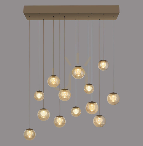 Verifica PURE POPUP 2590-97 Maro, lampă suspendată cu 13 LED-uri