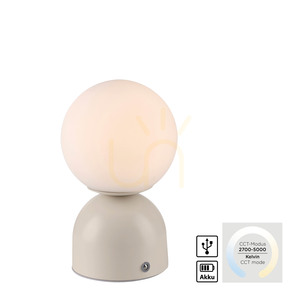 Lampa de masă RUDI 19218-39, bej, 1xLED small 2
