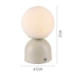 Lampa de masă RUDI 19218-39, bej, 1xLED small 8