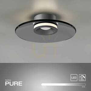 PURE MOON 6094-15 Lampa de tavan, gri, 2xLED small 1