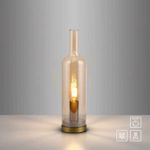 Lampa de masă BOTTLE14006-27, chihlimbar, 1xE14 small 1