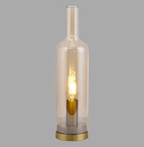 Lampa de masă BOTTLE14006-27, chihlimbar, 1xE14 small 0