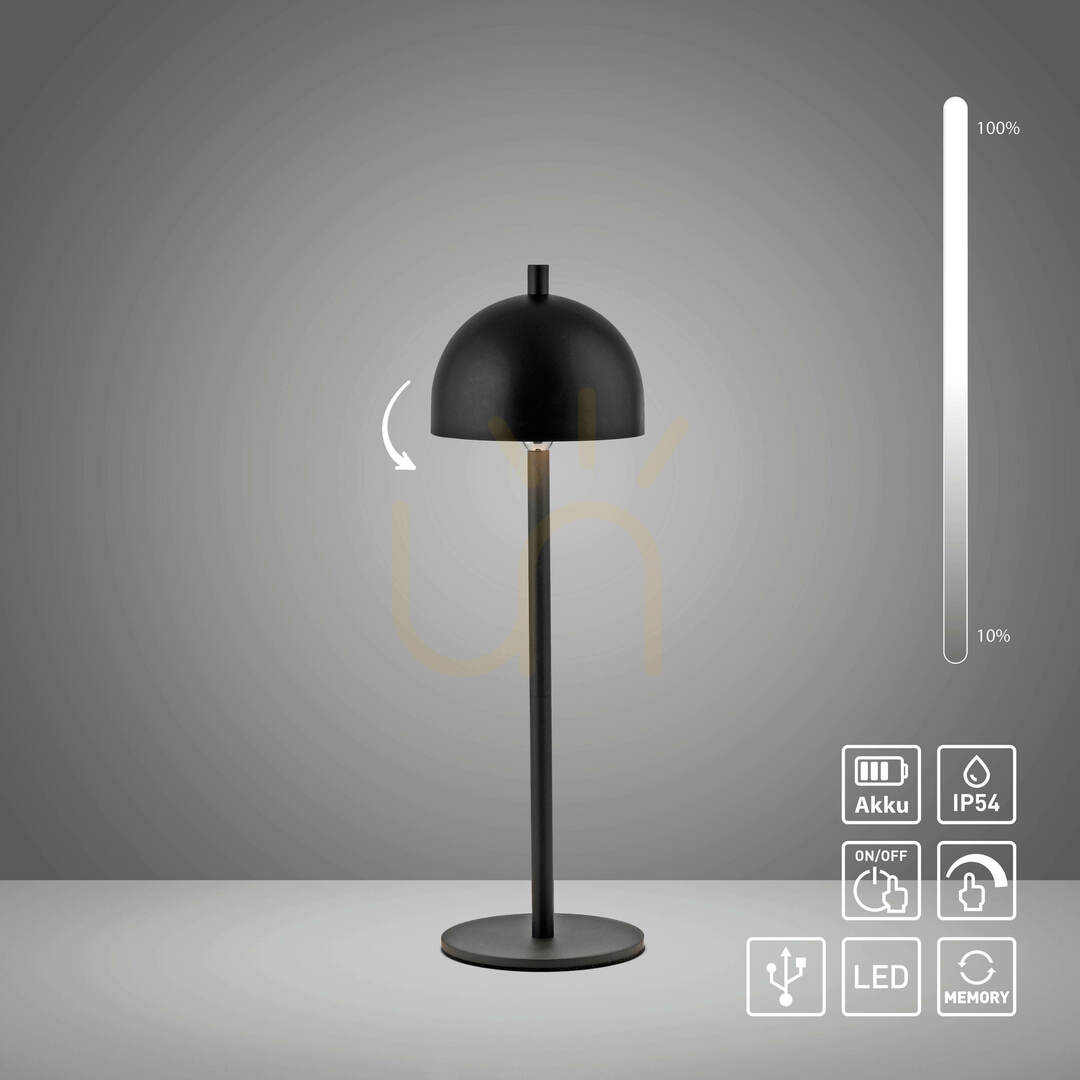 Vedere Lampa de masă BELLIS 19244-18, negru, 1xLED Lampa de masă BELLIS 19244-18, negru, 1xLED