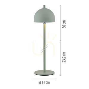 Lampa de masă BELLIS 19244-43, gri, 1xLED small 9
