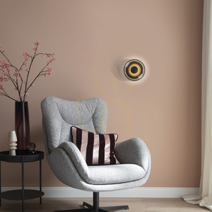Aplică și plafonieră LED Schöner Wohnen POSH 15696-15, gri, sticlă fumurie, Ø22 cm small 3