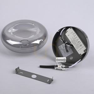 Aplică și plafonieră LED Schöner Wohnen POSH 15696-15, gri, sticlă fumurie, Ø22 cm small 8