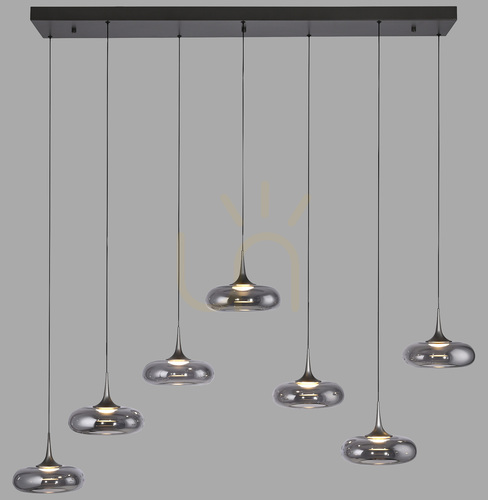 Verifica POSH 15695-15 Lampa suspendată gri cu 7 LED-uri