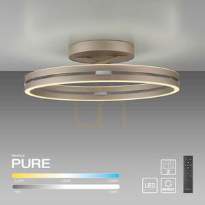 PURE LOOP 6552-97, plafonieră maro, 2xLED 1 PURE LOOP 6552-97, plafonieră maro, 2xLED small 1