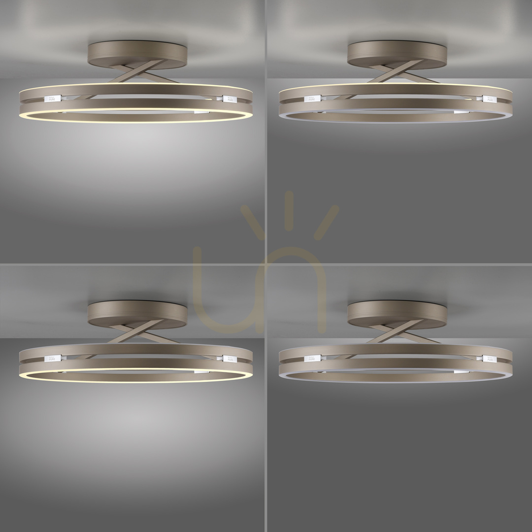 Verifica PURE LOOP 6552-97, plafonieră maro, 2xLED PURE LOOP 6552-97, plafonieră maro, 2xLED