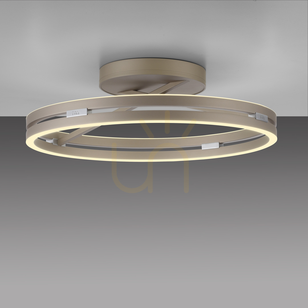 Vedere PURE LOOP 6552-97, plafonieră maro, 2xLED PURE LOOP 6552-97, plafonieră maro, 2xLED