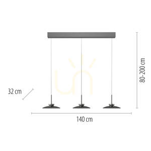 PURE MOON 2193-15 Lampa suspendată gri cu 6 LED-uri small 8