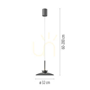 PURE MOON 2191-15 Lampa suspendată gri cu 2 LED-uri 8 PURE MOON 2191-15 Lampa suspendată gri cu 2 LED-uri small 8