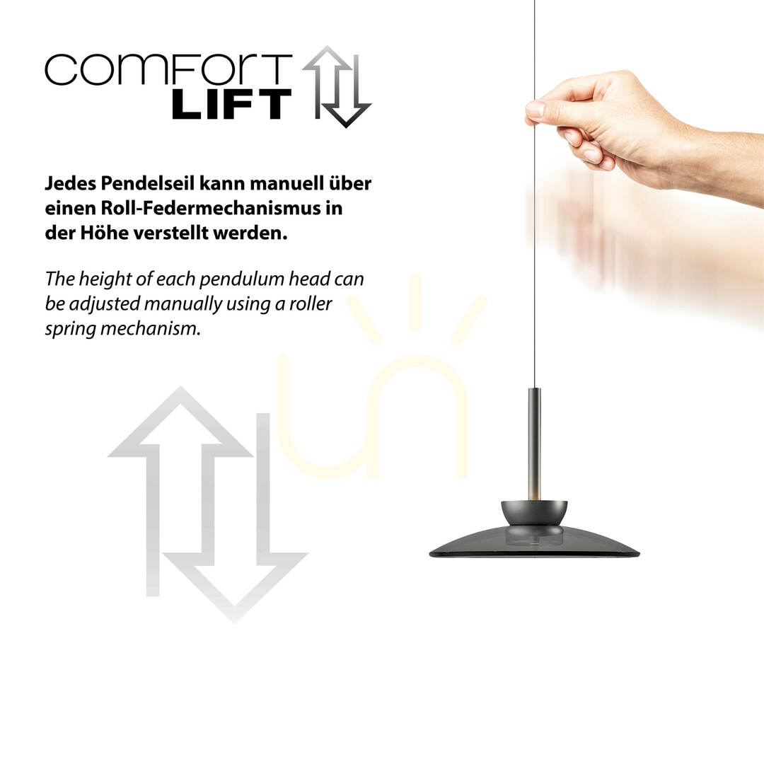 Spectacol PURE MOON 2191-15 Lampa suspendată gri cu 2 LED-uri PURE MOON 2191-15 Lampa suspendată gri cu 2 LED-uri