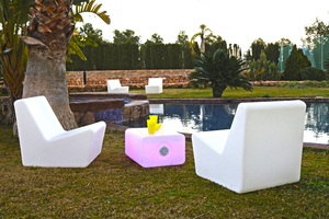 Scaun de grădină alb TARIDA SIT 3159 cu 1 lampă LED small 5