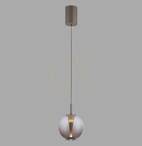 Lustră suspendată Paul Neuhaus PURE Infinity 2220-97, bronz, înălțime reglabilă small 0