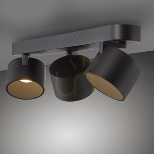 PURE CUP 6227-18, plafonieră neagră cu 3 LED-uri 6 PURE CUP 6227-18, plafonieră neagră cu 3 LED-uri small 6