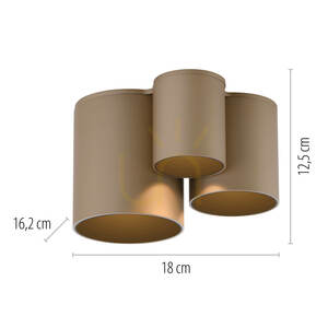 PURE POINT 6750-97 Lampa de tavan maro, 1xLED small 5