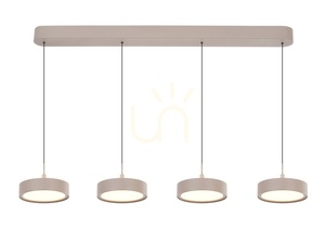 Lampa suspendată VALENSOLE cu 4 becuri, model drept, culoare Cashmere, 7062-413 Aviano small 1