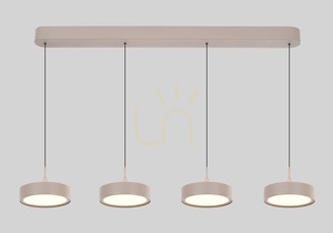 Lampa suspendată VALENSOLE cu 4 becuri, model drept, culoare Cashmere, 7062-413 Aviano small 2