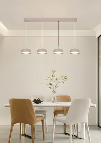 Verifica Lampa suspendată VALENSOLE cu 4 becuri, model drept, culoare Cashmere, 7062-413 Aviano