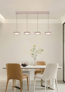 Lampa suspendată VALENSOLE cu 4 becuri, model drept, culoare Cashmere, 7062-413 Aviano small 0