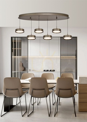Verifica Lampa suspendată VALENSOLE Oval cu 6 becuri, maro 7062-621 Aviano