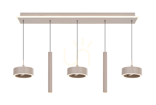 Verifica Lampa suspendată CARNAC cu 5 becuri, model drept, culoare Cashmere, 7040-613 Aviano