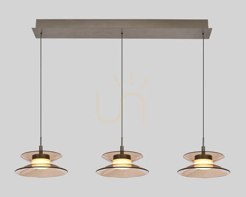 Verifica Lampa suspendată CREMA Straight cu 3 becuri, maro / abajur de culoarea cafelei 7058-321 Aviano