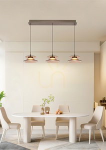 Lampa suspendată CREMA Straight cu 3 becuri, maro / abajur de culoarea cafelei 7058-321 Aviano small 0