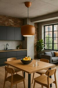 Lampă suspendată simplă POSITANO, maro, 6026-118, Aviano small 0