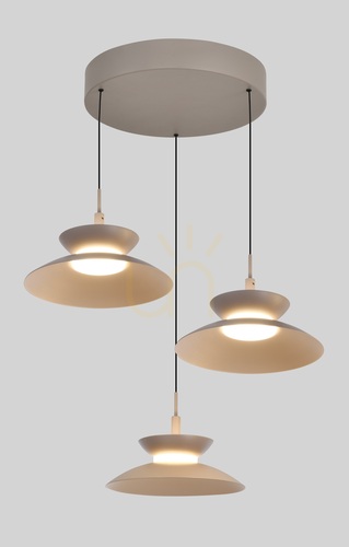Verifica Lampa suspendată rotundă GUBBIO Trio, culoare Cashmere, 5060-313 Aviano