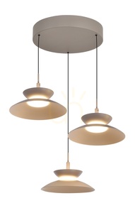 Lampa suspendată rotundă GUBBIO Trio, culoare Cashmere, 5060-313 Aviano small 3
