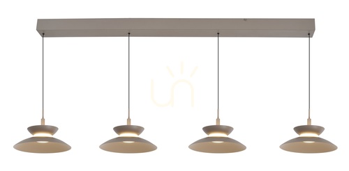Verifica Lampa suspendată dreaptă cu 4 becuri GUBBIO, culoare Cashmere, 7060-413 Aviano