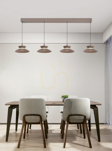 Lampa suspendată dreaptă cu 4 becuri GUBBIO, culoare Cashmere, 7060-413 Aviano small 0