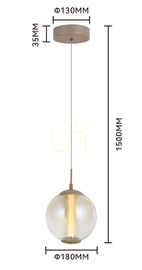 Lampa suspendată ORLEANS, model simplu, culoare Cashmere, 6041-113 Aviano small 4