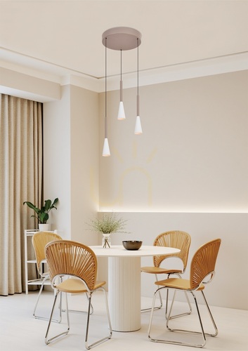 Verifica Lampa suspendată rotundă TROMPTO Trio, culoare Cashmere, 5050-324 Aviano