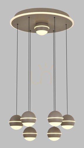 Verifica Lampa suspendată BIARRITZ cu 7 becuri, culoare Cashmere, 5047-813 Aviano
