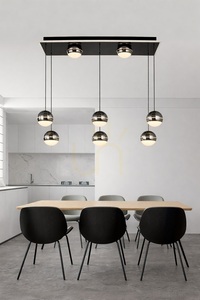Lampa suspendată dreptunghiulară „8” BIARRITZ, crom negru, 7047-905, Aviano small 3