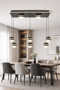 Lampa suspendată dreptunghiulară „8” BIARRITZ, crom negru, 7047-905, Aviano small 4