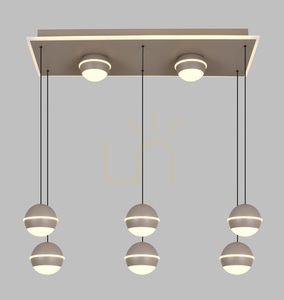 Lampa suspendată dreptunghiulară „8” BIARRITZ, culoare Cashmere, 7047-913 Aviano small 1
