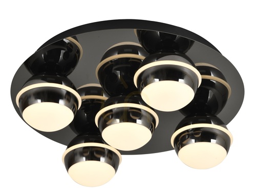 Verifica Lampa de tavan BIARRITZ cu 5 becuri, crom negru, 9047-505, Aviano