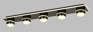 Lampă de tavan - BIARRITZ Lampă de tavan simplă cu 5 becuri, crom negru 9047-605 Aviano small 1