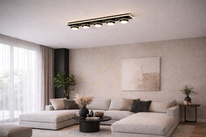 Lampă de tavan - BIARRITZ Lampă de tavan simplă cu 5 becuri, crom negru 9047-605 Aviano small 0