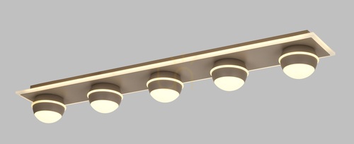 Verifica Lampă de tavan - BIARRITZ Lampă de tavan simplă cu 5 becuri, culoare Cashmere, 9047-613 Aviano