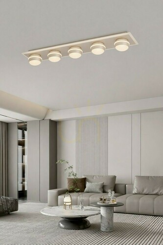Verifica Lampă de tavan - BIARRITZ Lampă de tavan simplă cu 5 becuri, culoare Cashmere, 9047-613 Aviano