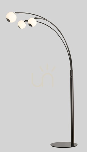 Verifica Lampa de podea LUBERON „Trio”, crom negru, 3051-305, Aviano