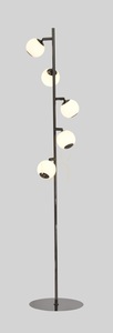 Lampa de podea LUBERON cu 5 LED-uri, crom negru, 3051-505, Aviano small 1